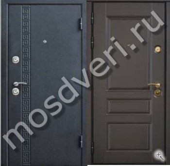 Утеплённая стальная дверь с порошковым окрасом и МДФ внутри - купить от производителя Мосдвери Утеплённая стальная дверь с порошковым окрасом и МДФ внутри