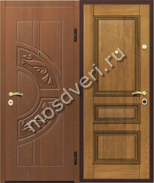 Дверь с терморазрывом в квартиру МДФ утепленная